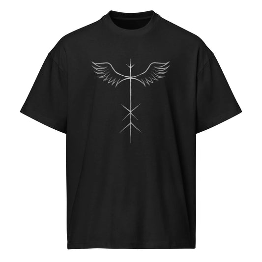Runic Wing T-Shirt – Viking Nordic Rune Tee | Norse Symbol Freedom Shirt