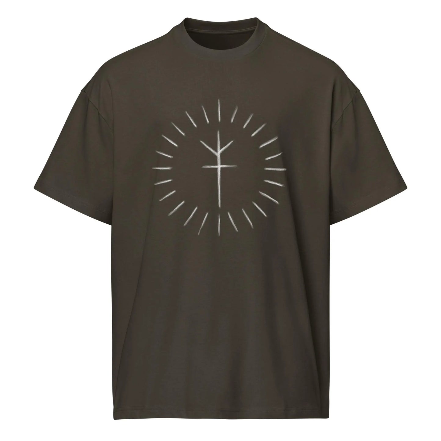Runic Eclipse T-Shirt – Gothic Nordic Rune Tee | Viking Norse Symbol Shirt