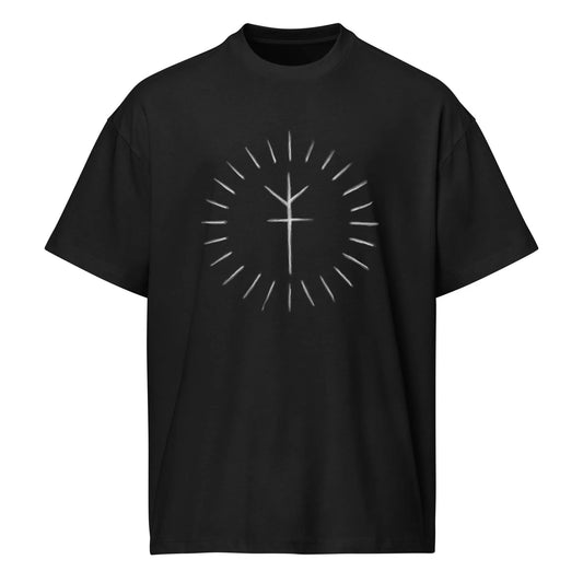 Runic Eclipse T-Shirt – Gothic Nordic Rune Tee | Viking Norse Symbol Shirt