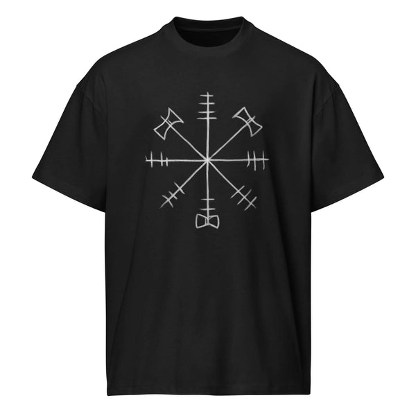 Vegvisir Runic Compass T-Shirt – Viking Nordic Rune Tee | Norse Symbol Protection Shirt