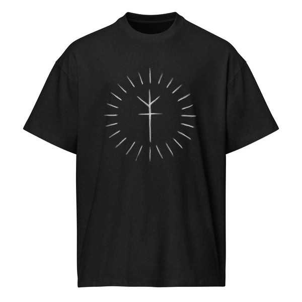 Runic Eclipse T-Shirt – Gothic Nordic Rune Tee | Viking Norse Symbol Shirt